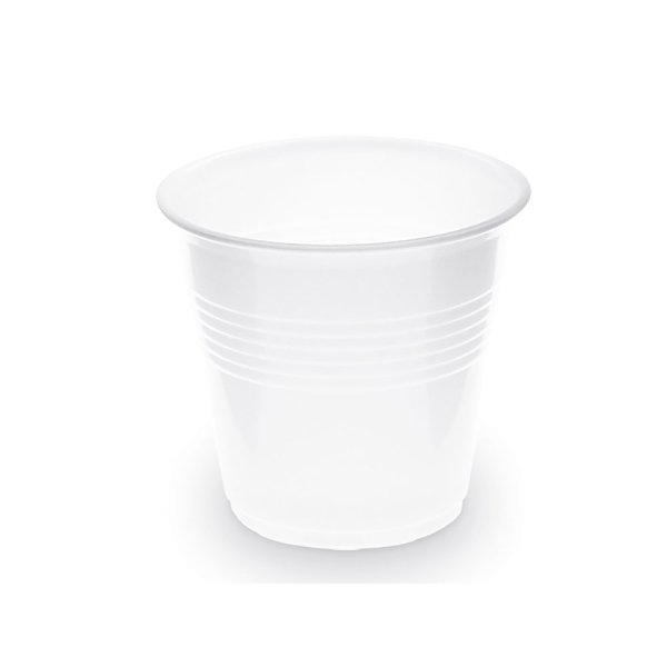 100 Stk. Trinkbecher Probenbecher 80 ml weiß PP